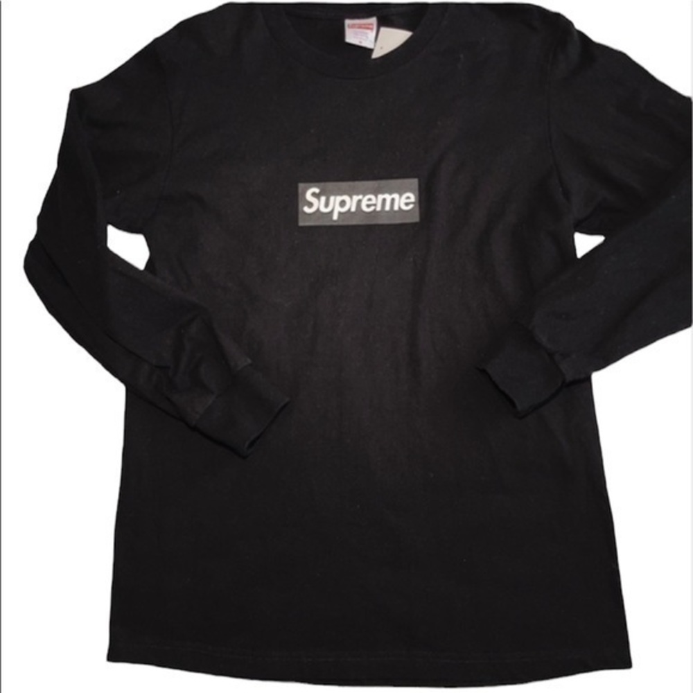 Supreme Black & White Box Logo T-Shirt Size M